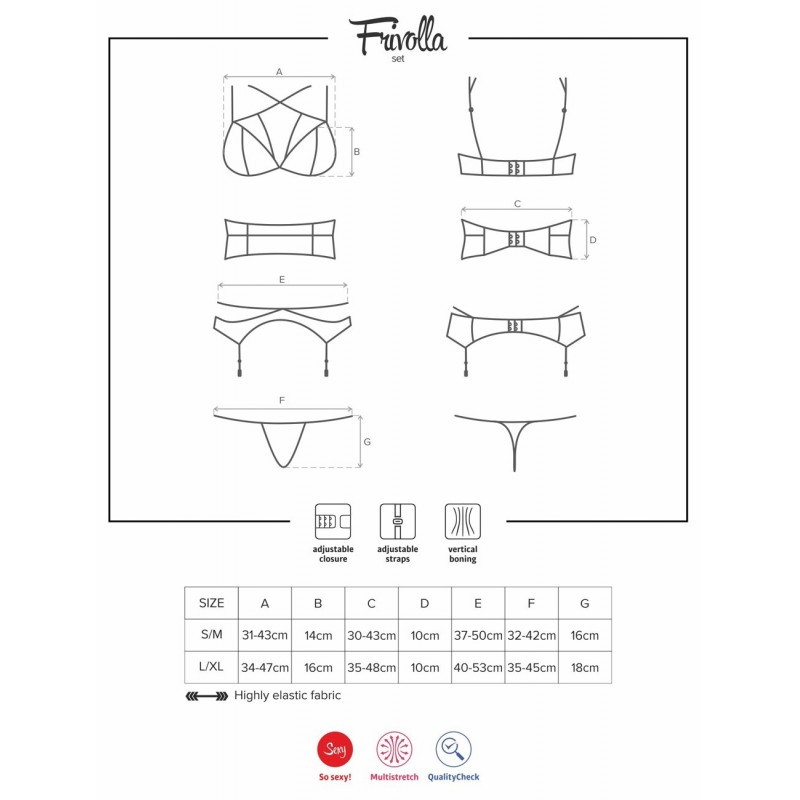 Ensemble 4 Pièces Frivolla Set L-XL