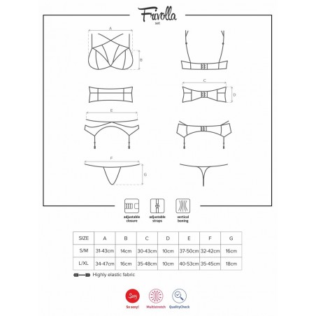 Ensemble 4 Pièces Frivolla Set L-XL