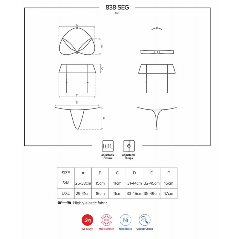 Ensemble 3 pièces 838-SEG-1 L-XL