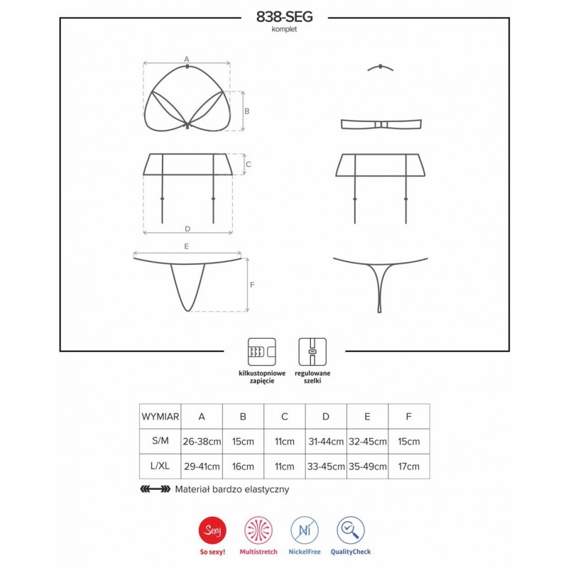 Ensemble 3 pièces 838-SEG-1 L-XL