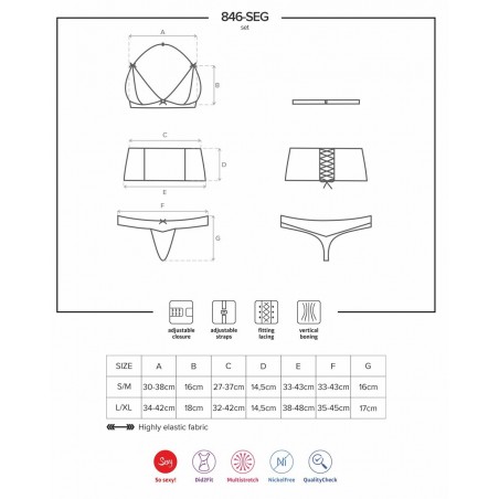 Ensemble 3 Pièces 846-SEG-1 L-XL