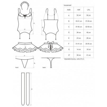 Tenue Housemaid et L-XL