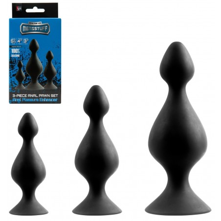 Set de 3 Plugs en Silicone Pawn Set