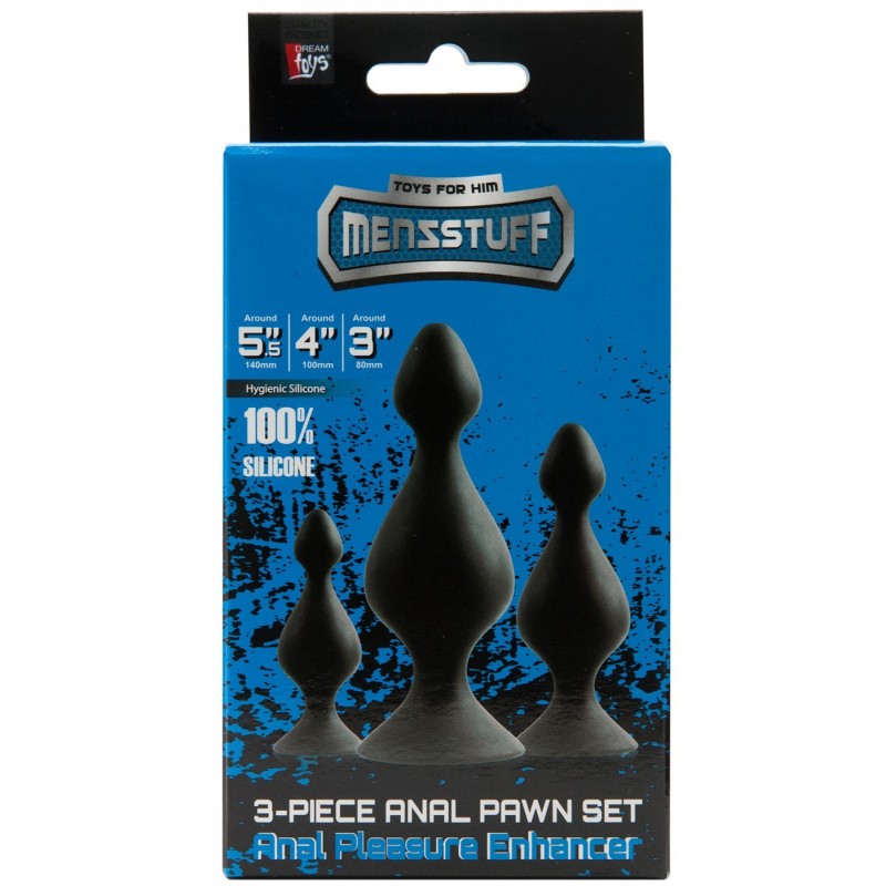 Set de 3 Plugs en Silicone Pawn Set