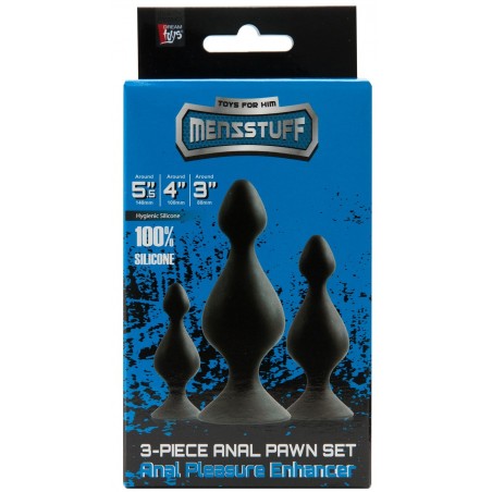 Set de 3 Plugs en Silicone Pawn Set