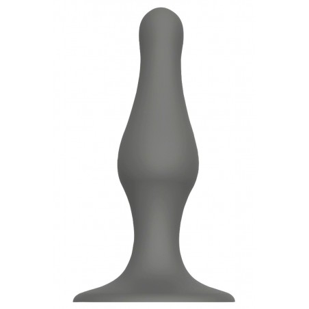 Plug Anal gris en Silicone Chekky Love 15,5 cm