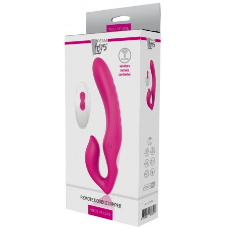 Vibro Rechargeable Télécommandé Double Dipper