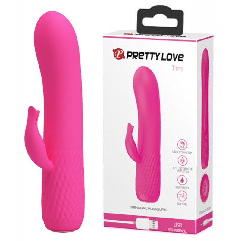 Vibromasseur Rechargeable Tim Violet en Silicone