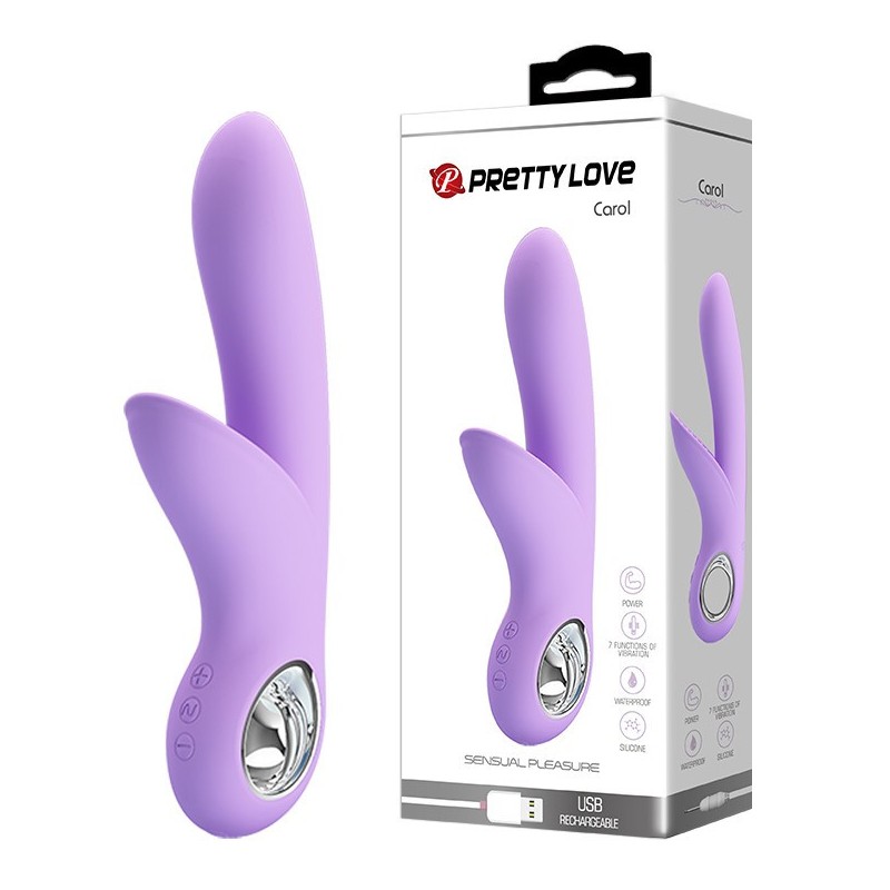 Vibromasseur Rechargeable en Silicone Carol