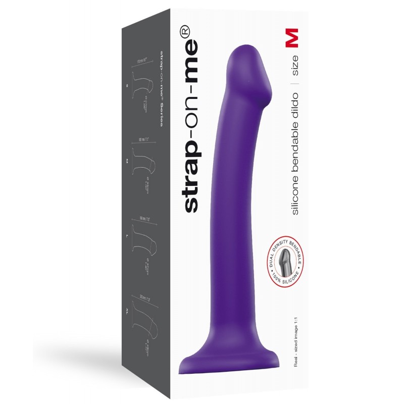 Gode Violet en Silicone Double Densité M