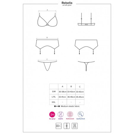 Ensemble 3 Pièces Rebella Set L-XL