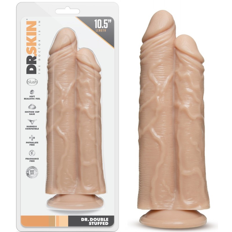 Double Gode Ventouse DR.Skin 26 cm