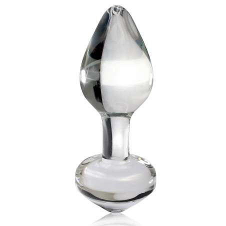 Gode anal en verre transparent Icicles No 44