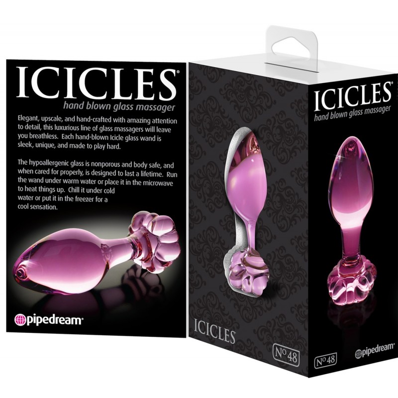 Gode anal en verre Icicles No 48