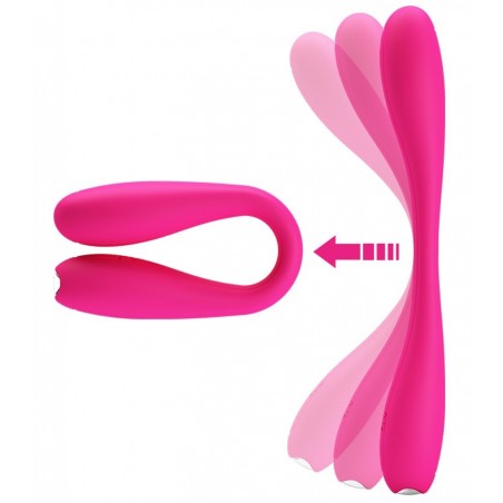 Vibromasseur Rechargeable Flexible Yedda Violet