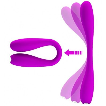 Vibromasseur Rechargeable Flexible Yedda Violet