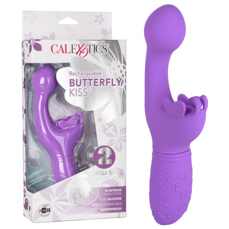 Vibromasseur Rechargeable Butterfly Kiss Violet