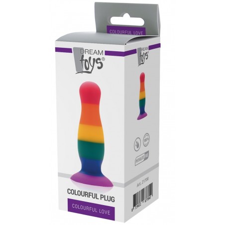 Plug Anal Avec Ventouse Pride Colourful M