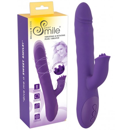 Vibromasseur Rechargeable Rotatif + Va et Vient Smile