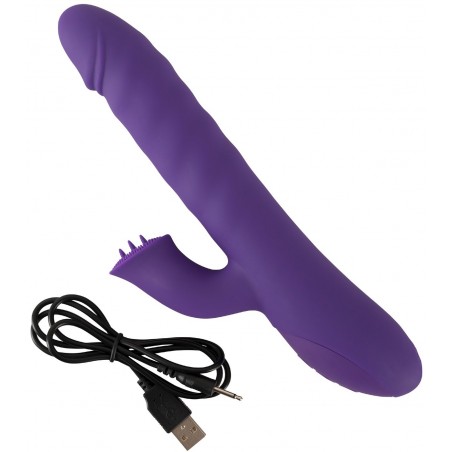 Vibromasseur Rechargeable Rotatif + Va et Vient Smile