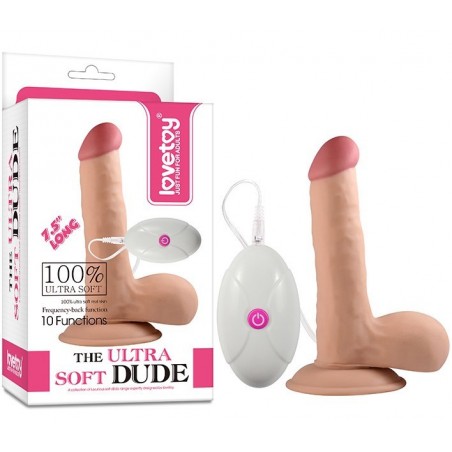 Vibromasseur Réaliste Ultra Soft Dude 19 cm