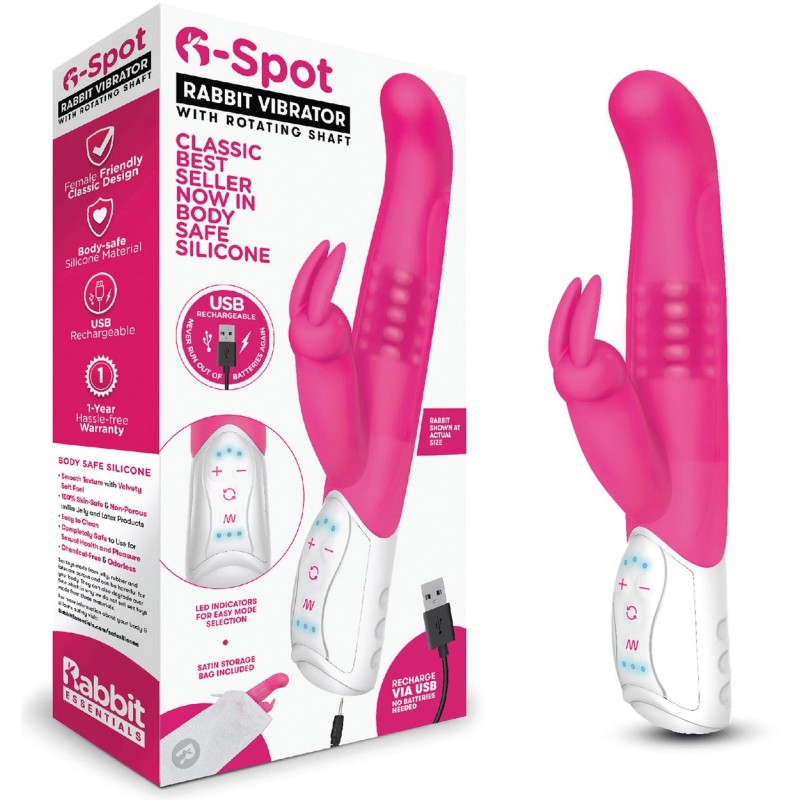 Vibromasseur USB Rabbit G-Spot Violet