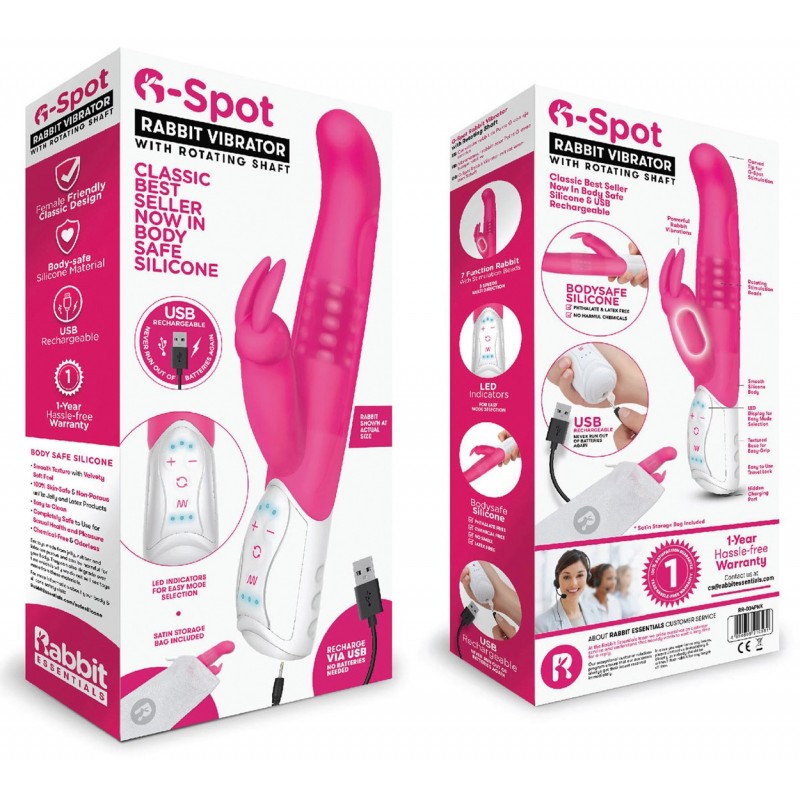 Vibromasseur USB Rabbit G-Spot Violet