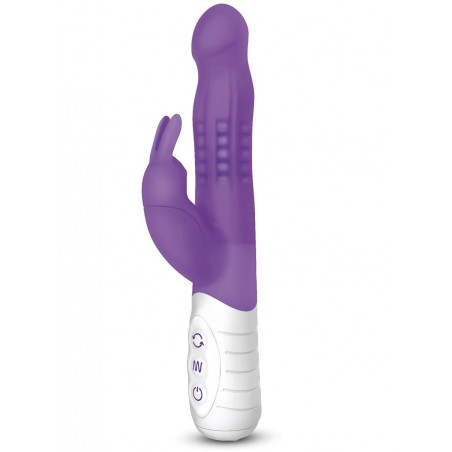 Vibromasseur USB Rabbit Slim Shaft Violet