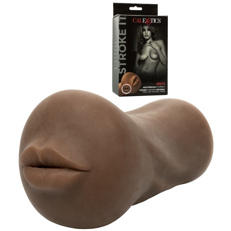 Bouche Suceuse Réaliste Stroke It Couleur Chocolat