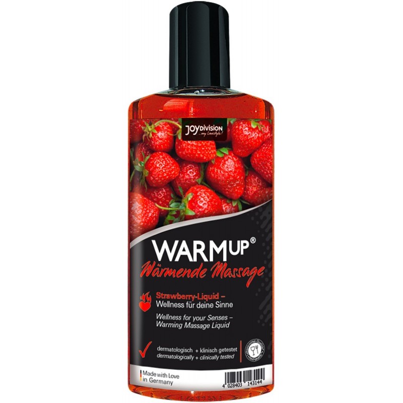 Huile chauffante comestible saveur Vanille 150 ml