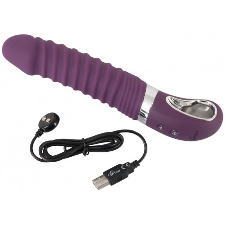 Vibromasseur USB Smile Chauffant Violet