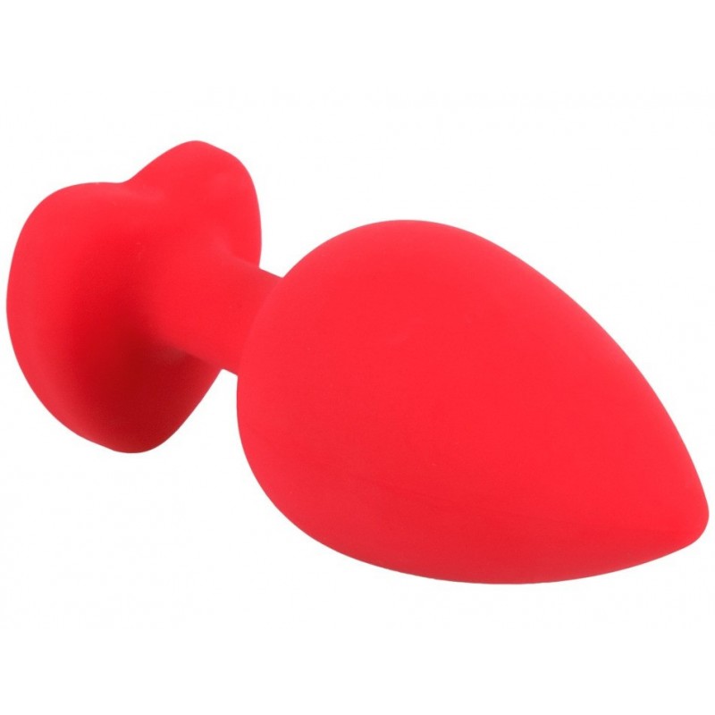 Plug Strass Coeur en Silicone Large