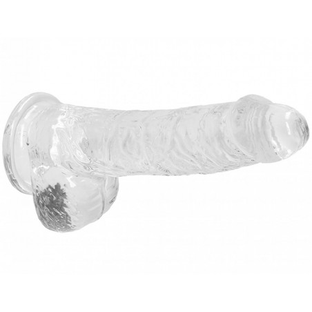 Gode Réaliste Souple Transparent 15 cm