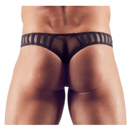 String Homme transparant a rayures S