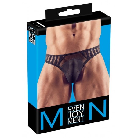 String Homme transparant a rayures S