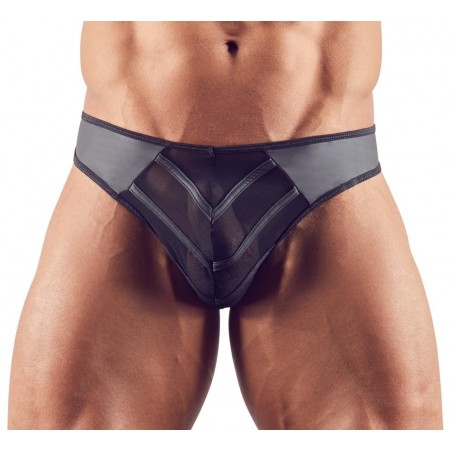 Tanga Homme Transparant a Rayures L