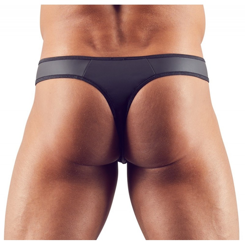 Tanga Homme Transparant a Rayures L