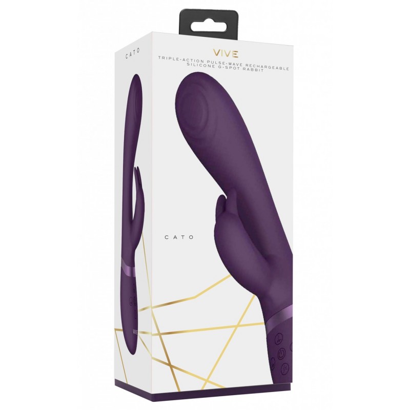 Vibromasseur USB Avec Pulsations Cato Violet