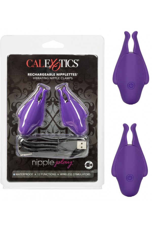 Pinces a Seins Vibrantes Rechargeables Nipple Play