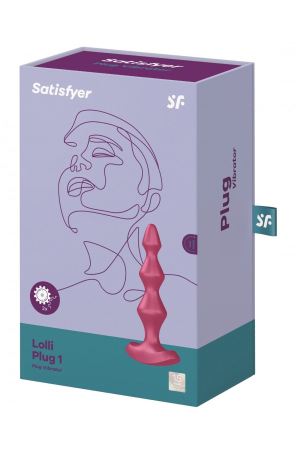 Vibromasseur Anal USB Lolli-Plug 1 Gris