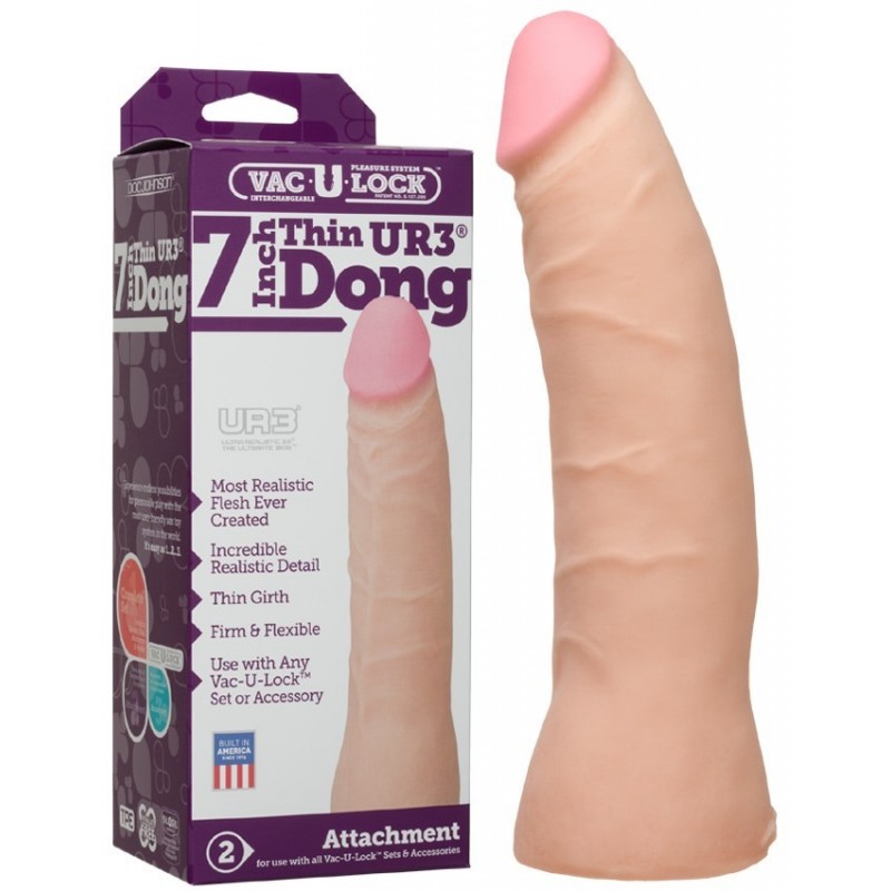 Gode Latino Vac-U-Lock Thin Dong en UR3