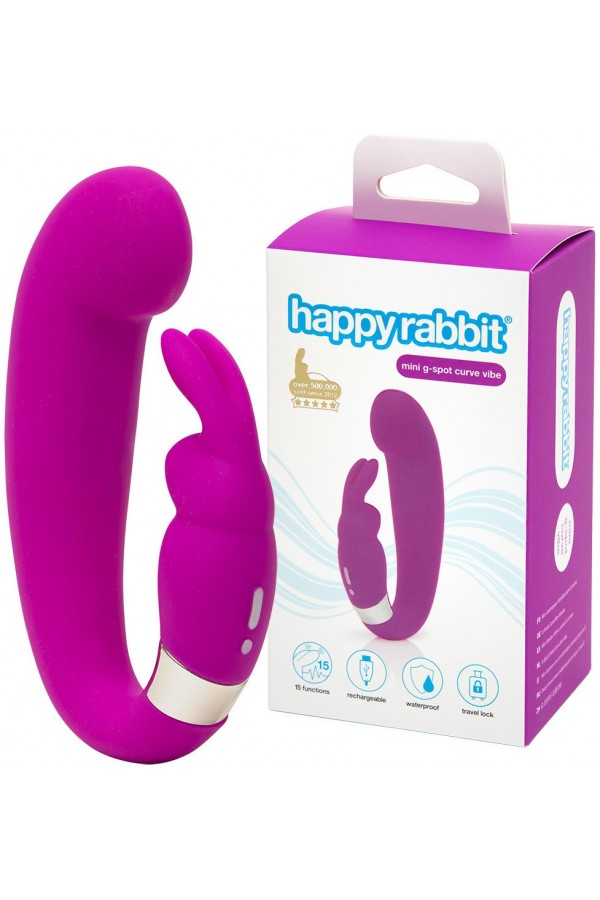 Vibromasseur Triple Stimulation USB Happy Rabbit