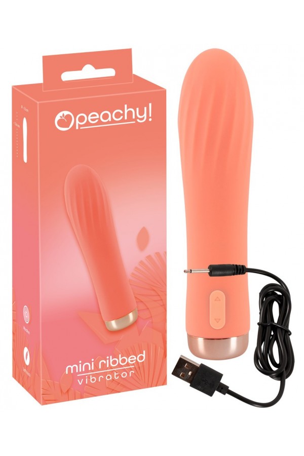 Vibromasseur Rechargeable Peachy Mini Ribbed