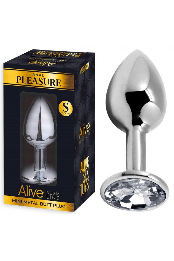 Plug Anal en Aluminium et Strass S