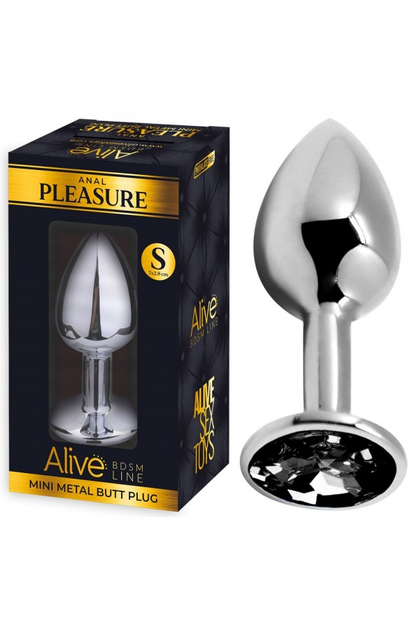 Plug Anal en Aluminium et Strass S