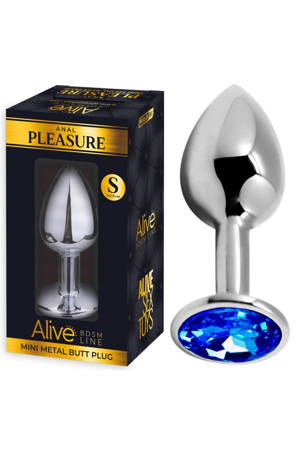 Plug Anal en Aluminium et Strass S