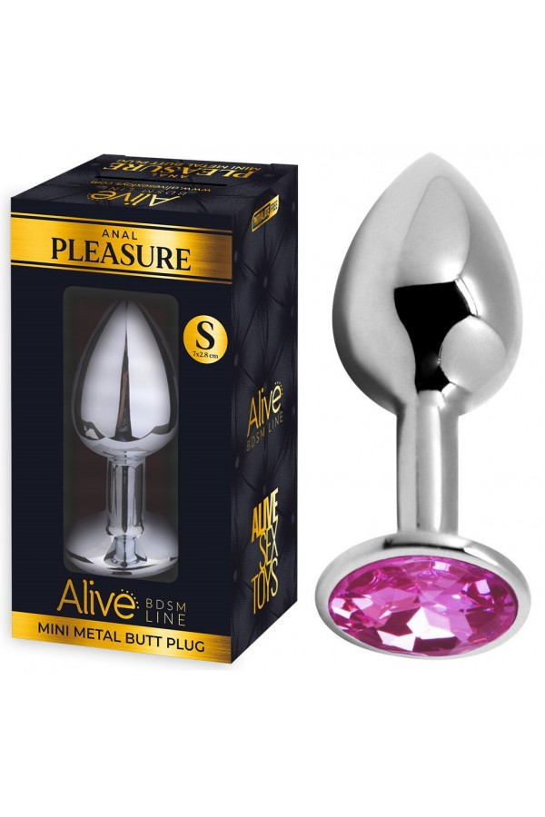 Plug Anal en Aluminium et Strass S