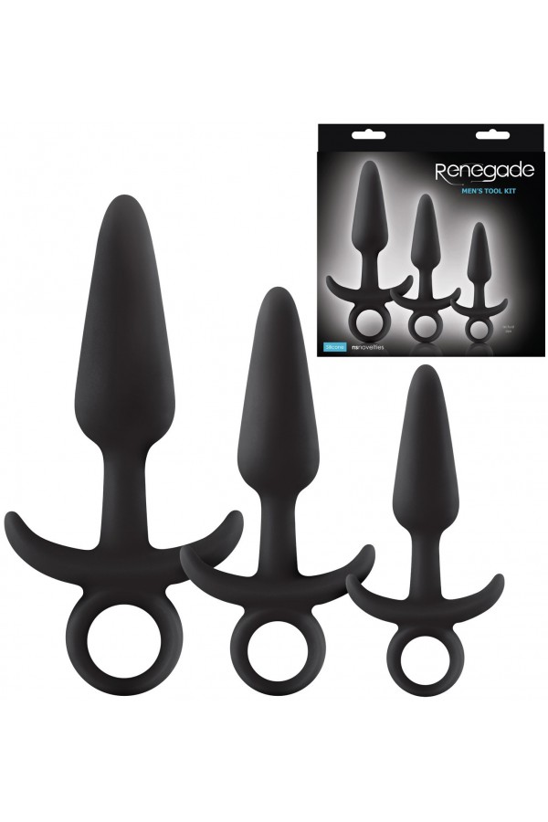 Set de 3 Plugs Anaux Renegade en Silicone