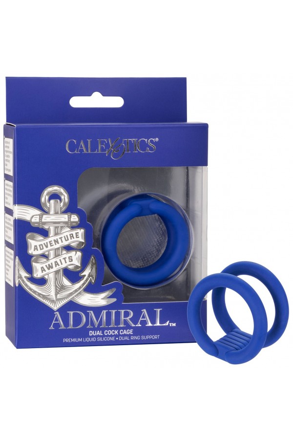 Double Cockring Admiral en Silicone