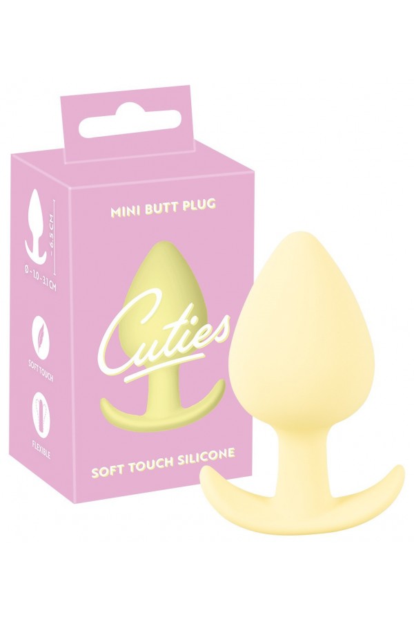 Plug Anal Cuties en Silicone Jaune